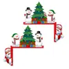 Decoración Navideña Más Vendida Transfronteriza Tema Hombre de Jengibre Colgantes para Marco de Puerta Accesorios de Escenario para Fiestas Festivas Colgantes