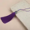 8cm borla de cloisonné borla tapa de aleación borla seda de poliéster marcador colgante accesorios de joyería precio grande excelente