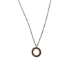 Anillo Mobius de Plata de Ley S925 Anillo Tejido de Sueños Simple Retro de Gama Alta Nido de Pájaro Hueco Nicho Cadena para Clavícula para Mujeres