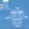 Cubo de Plástico de Grado Alimenticio Redondo PP Sellado Bolsa Redonda Cubo de Almacenamiento para Té de Leche con Tapa Exquisito Fabricante Personalización Lista para Usar