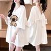 Diseño de Moda Trendy Talla Grande Versátil Algodón Puro Manga Corta Camiseta para Mujer 2025 Verano Nuevo Top Holgado Cubre Vientre