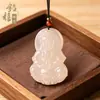 Pendente de Jade do Buda Risonho Afegão Natural Pingente do Buda Maitreya Colar Estilo Chinês Presente de Aniversário Oferta Especial para Transmissão ao Vivo