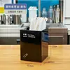 Tienda de café y té con leche: dispensador de vasos de plástico, portavasos para el mostrador, dispensador de tapas de vasos, portavasos integrado para vasos para llevar, sin accesorios adicionales