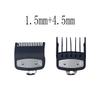 Wahl Wall Cabeça de Óleo Máquina de Cortar Cabelo Elétrica Pente Limite Universal Acessórios de Cabelo Conjunto de Calibradores Limite Dentes de Cartão Pretos