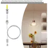 Panel de luz LED luz de oficina cable de suspensión accesorio de techo ajustable cable de alambre de acero hebilla de bloqueo cordón de suspensión accesorios de iluminación