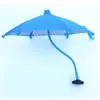 Guarda-chuva de Celular com Haste Longa Magnética e Cabo Macio Parasol para Celular em Carro Guarda-chuva Mini para Proteção Solar de Transmissão ao Vivo de Celular Guarda-chuva Brinquedo