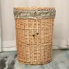 Cesto de roupa suja de vime, tamanho grande, para guardar roupas sujas, adequado para uso em restaurantes de hot pot