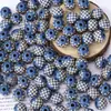 Contas de Madeira Gravadas Multicores, Contas Soltas, Contas Redondas de Madeira Natural Estampadas Vintage, Acessórios de Miçangas para Fazer Pulseira Colar DIY