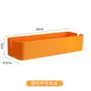 Caja de almacenamiento con divisores de cajón apilables, caja pequeña para vajilla de cocina, caja de plástico rectangular para almacenamiento de escritorio de cosméticos