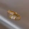Anel Bbk Bambu Link Pedra Olho de Gato para Mulheres 2026 Novo Tendência Celebridade da Internet Anel Cravejado com Diamantes Dedo Indicador Estilo Ins Versátil