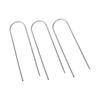 Clavo de tierra de tela antihierba con arco superior galvanizado, clavo de tierra en forma de U, clavo fijo para jardinería en carpas de invernadero, clavo de tierra de red tridimensional