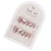 Uñas de Verano Armadura Ojo de Gato Avanzado Arte de Uñas de Dibujos Animados Piezas de Uñas Prefabricadas Little Red Book Chica Dulce Uñas Postizas Venta al por Mayor