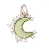 S28 Accesorios para joyería DIY micro incrustación aceite mini sol rayo molino de viento copo de nieve luna estrellas