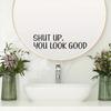 Pegatinas de cristal creativas personalizadas en inglés autoadhesivas para baño espejo de baño cristal embellecimiento pegatinas decorativas BR0418C