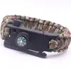 Pulsera de Cuerda de Paraguas Cuchillo Fuego al Aire Libre Cuerda de Mano Camping Supervivencia Aventura al Aire Libre Pulsera de Emergencia