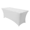 Amazon Transfronteiriça Cor Sólida Seda de Leite Casamento Elástica Capa de Mesa Universal Decoração de Casamento ao Ar Livre Festa Prática