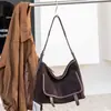 Bolso Bandolera Hobo Nuevo de Piel de Vaca Mate Gran Capacidad para Viajes Diarios Un Solo Hombro Cruzado Casual Retro Piel Genuina Bolso de Cartero