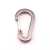 Fábrica en stock No. 5 hebillas de resorte en forma de S, hebilla de montañismo de aleación de aluminio en forma de calabaza, gancho de cuerda elástica aplanado