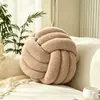 Cojín redondo tejido a mano anudado para sofá y cabecero de cama, cojín, cojín redondo, cojín de sofá, disponible para dropshipping