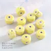 Acessórios de Joias Jingdezhen, Contas, Contas Soltas, Contas Cerâmicas Coloridas Redondas Planas Olho de Diabo, Pulseiras, Acessórios de Vestuário, Transfronteiriço