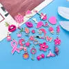 YukuRose Rojo Dibujo Animado Goteo de Aceite Colgante de 30 Piezas Aleación de Zinc Pulsera Hecha a Mano DIY Accesorios para Equipaje