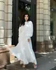 Em Estoque Transfronteiriço Amazon Europeu e Americano Comércio Exterior Novo Estilo Francês Elegante Plissado Bainha Ampla Vestido de Chiffon