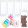 Caixa de Plástico PET para Macarons Explosiva Embalagem de Doces em Branco Plástico PVC Transparente Marshmallow Cookie Caixa Universal