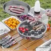 Churrasqueira Descartável para Exterior Portátil Redonda Churrasqueira Doméstica Sem Fumaça Carvão de Fruta Estilo Camping Fogão Pequeno