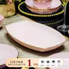 Estilo Nórdico Alta Temperatura Ultra Grueso Antiescaldado Cerámica Color Bajo Esmalte Lujo Ligero Rosa Gama Alta Vajilla Doméstica
