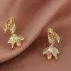 Nuevos Pendientes de Peces Dorados Estilo Chino Retro para Mujer 2025 Nuevos Populares Estilo Antiguo Pendientes de Carpa Personalizados de Moda Versátiles