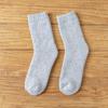 Calcetines de lana de rizo gruesos de invierno japoneses calcetines de tubo medio estilo coreano para hombre cálidos y cálidos calcetines para el suelo