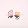 Acessórios de Decoração para Bolsas Femininas Flores Bordado em Computador Adesivos de Tecido Série Flor de Folha Mini Adesivos de Flor Pequena