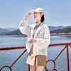 Ropa de Protección Solar de Tencel para Mujer, Estilo Corto, Nuevo Modelo Verano 2026, Corte Holgado, Con Capucha, Cárdigan Transpirable, Chaqueta de Protección Solar, Abrigo Delgado
