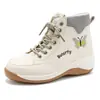 Botas de Moda para Mujer 2025 Otoño e Invierno Nuevos Zapatos Cómodos de Suela Gruesa para Mujer con Elementos de Mariposa Botas Versátiles para Mujer Cuña Modernas