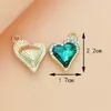 Accesorios de Joyería DIY de Fábrica Estrella de Cinco Puntas Corazón Aleación Pedrería Colgante Encanto Pendiente Collar Accesorios Llavero
