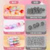 Frisado artesanal DIY Material Bolsa Pulseira Infantil Meninas Brinquedos Meninas Auto-frisado Glaze Pulseira Princesa Colar