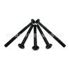 Tornillos para muebles de hexágono interior de borde invertido cabeza plana inclinada tornillos para estantes de librero borde inclinado invertido interior 6mm 8mm niquelado negro