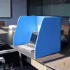 Bafle de escritorio Bafle para escritorio de oficina Bafle para estudiante Pantalla de tres lados absorbente de sonido Cortavientos Anti-escupitajo Bloqueo de luz Aislamiento de estación de trabajo