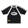 Comércio exterior atacado marca de tendência de rua europeia e americana Ilha de Alcatraz camiseta esportiva de manga curta roupas de futebol polo respirável roupa de casal