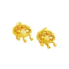 Colar de Cadeia para Bebê com Pingente de Cadeado de Longevidade Banhado a Ouro Atacado, Corrente para Suéter com Pingente de Cadeado da Fortuna, Mesmo Estilo das Lojas de Ouro, Presente para Lua de Mel e Primeiro Aniversário