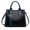 Bolsa de mano transfronteriza, bolso de mano para mujer con bloques de color de moda, bolsa simple de gran capacidad para el día a día, bolsa para mujer al por mayor de comercio exterior personalizada