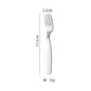 Juego de tres piezas de cuchara y tenedor para bebé de acero inoxidable 304, juego de cubiertos infantiles de silicona, cuchara mini portátil de mango corto