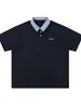 Camiseta de Manga Corta con Retazos de Cuadros de Colores Contrastantes Sencilla para Hombres y Mujeres 2026 Verano Nuevo Estilo Camiseta Polo