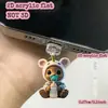 Tapón de Polvo Lindo Tipo Tycpe con Temática de Medusa para Teléfonos Android e iPhone con Conector 2D Diseño de Dibujos Animados