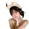 2024 Nuevo Celebratorio de Internet Lindo Encaje Gato KT Peluche Aro para el Cabello Aro para Lavarse la Cara de Mujer Sello para el Cabello Mechones de Cabello