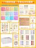 Frisado artesanal DIY Material Bolsa Pulseira Infantil Meninas Brinquedos Meninas Auto-frisado Glaze Pulseira Princesa Colar