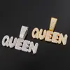 Ventas Directas de Fábrica Collares para Hombre Europeos y Americanos Llenos de Letras de Diamante Cadenas Cubanas Cadena Corta para Clavícula Hip-Hop de Discoteca Joyería