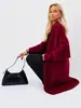 Chaqueta Suéter de Piel Sintética de Visón para Mujer en Otoño e Invierno Estilo Caliente Suave y Ceroso Blanco Largo Perezoso Peludo Cardigan de Piel Gruesa