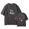 A prueba de balas Liga Juvenil jintaiheng álbum Layover periférico mismo estilo algodón cuello redondo top ropa suelta camiseta de manga corta
