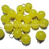 Colgante de cuenta translúcida de imitación de jade de 16 mm, color, accesorios colgantes, accesorios de cuenta suelta de gelatina de imitación de jade para DIY